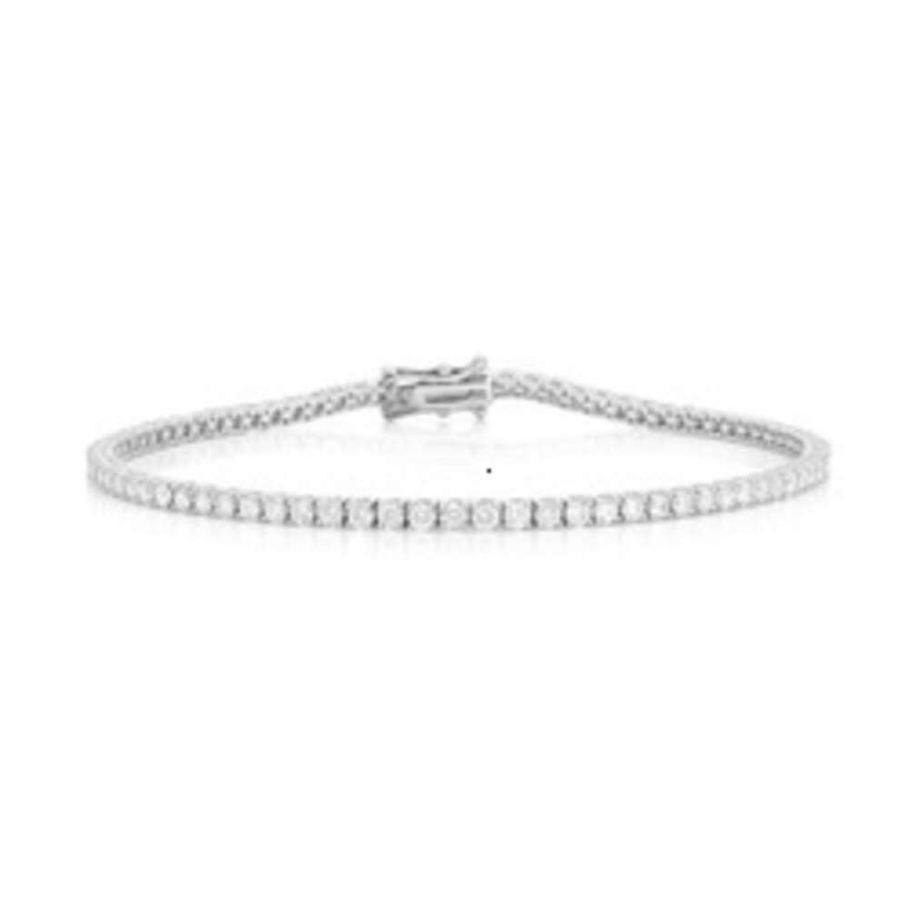 Wholesale Factory Price 6pt Prong Set Natural Dia Tennis Hip Hop Jewelry Good Quality Bracelet