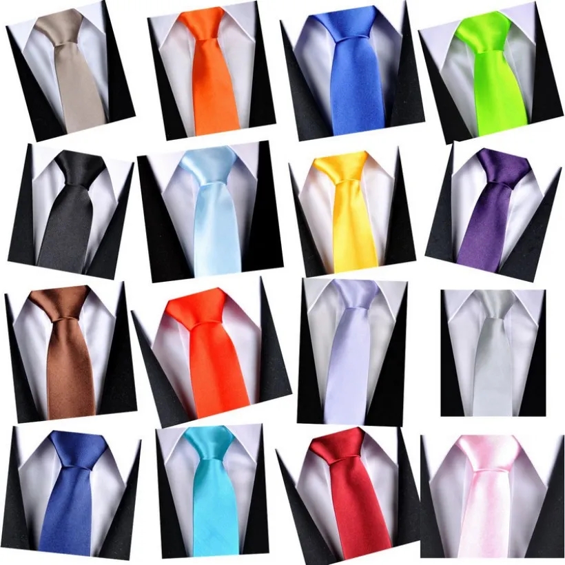 Wedding Accessories Slim Skinny Tie for Men Jacquard Woven Solid Champagne Red Purple Blue Ties Wedding Groom Ties