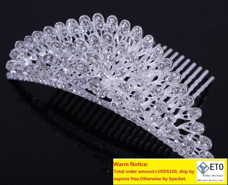 Wedding Tiara Crystal Bridal Tiara Crown Silver Color Tiaras Wedding Accessories Headpieces ZZ