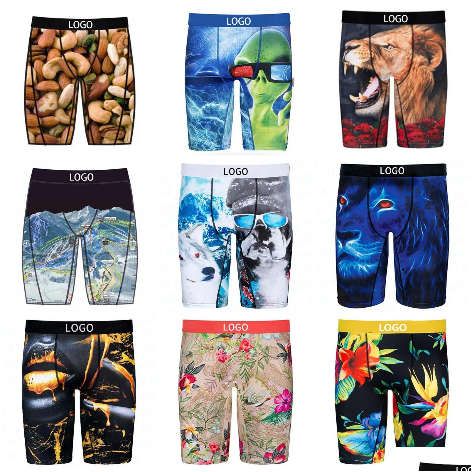 Underpants Men Underwear Designer Sexy Mens Boxers For Cueca Boxer Ropa Interior Hombre Vintage Gay Shorts Us Size Drop Delivery Appa Dhaui
