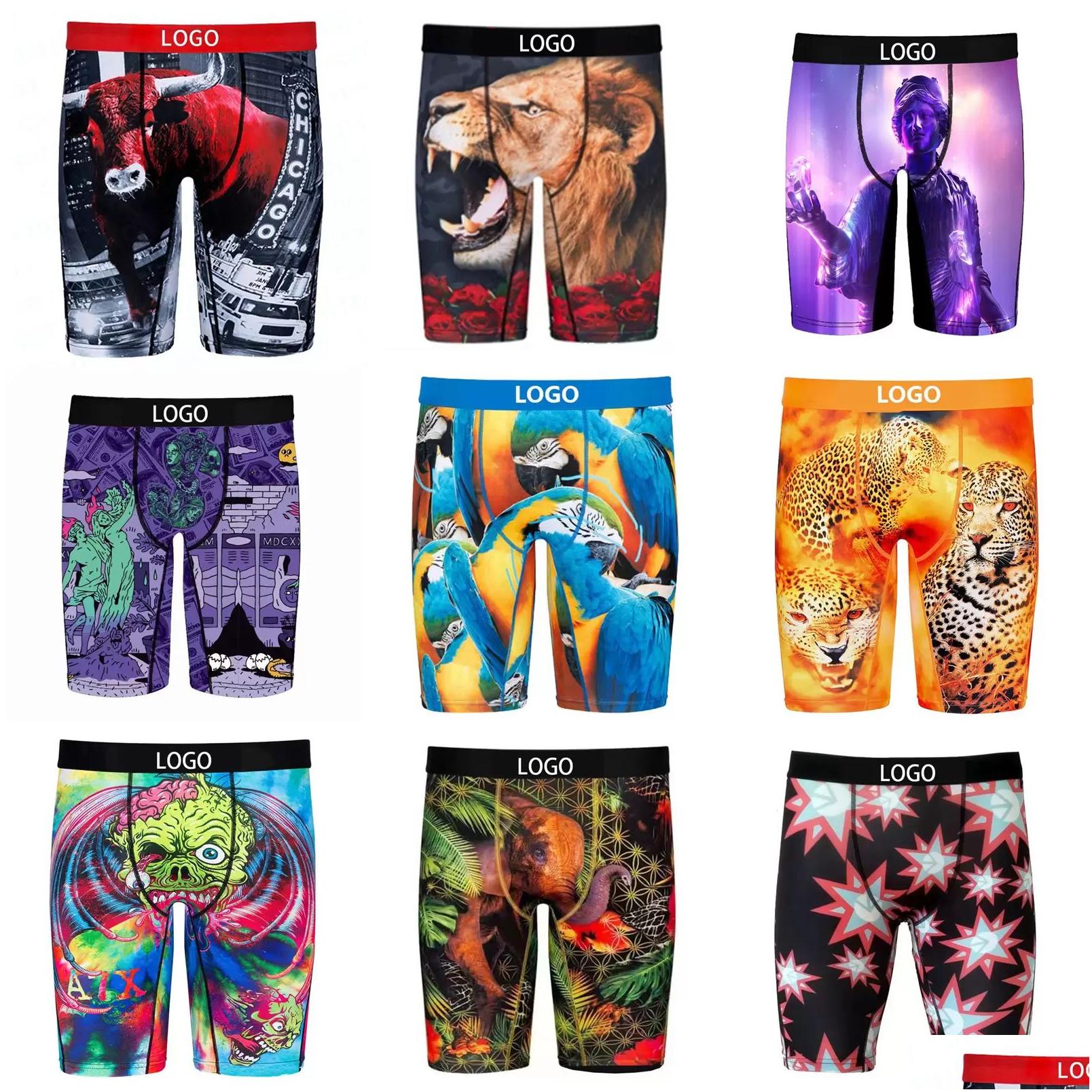 Underpants Men Underwear Designer Sexy Mens Boxers For Cueca Boxer Ropa Interior Hombre Vintage Gay Shorts Us Size Drop Delivery Appa Dhaui