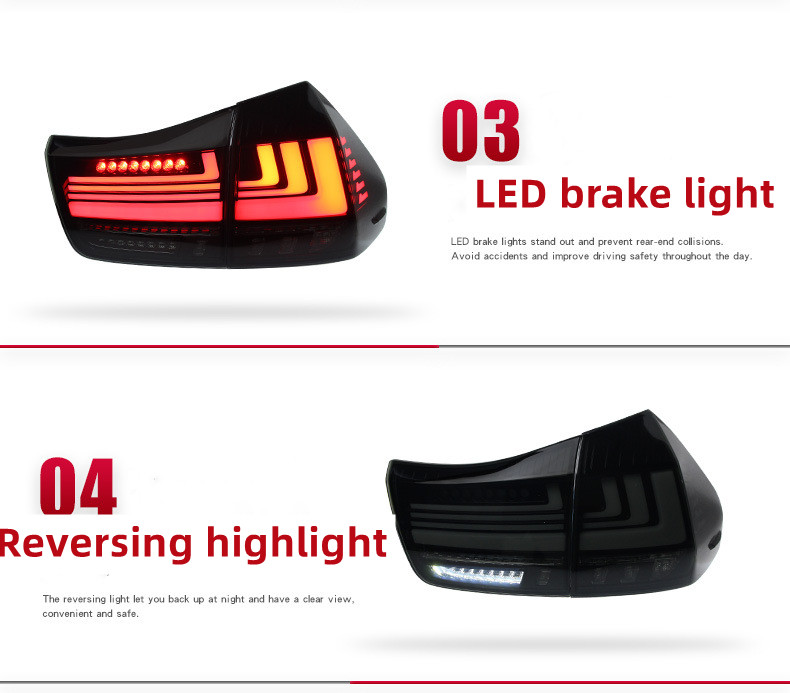 Car Lights For Lexus RX300 2004-2009 RX350 Upgrade LED Taillight Assembly LED Driving Lights Streamer Turn Signal