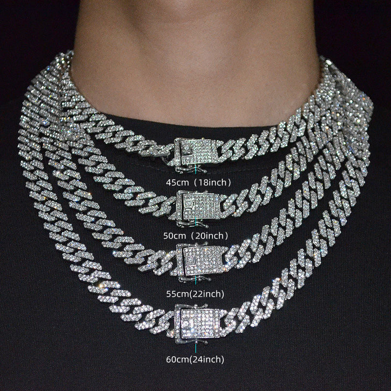 designer jewelry for women party sterling silver chains for men cuban link chain heart necklace chain iced out chain