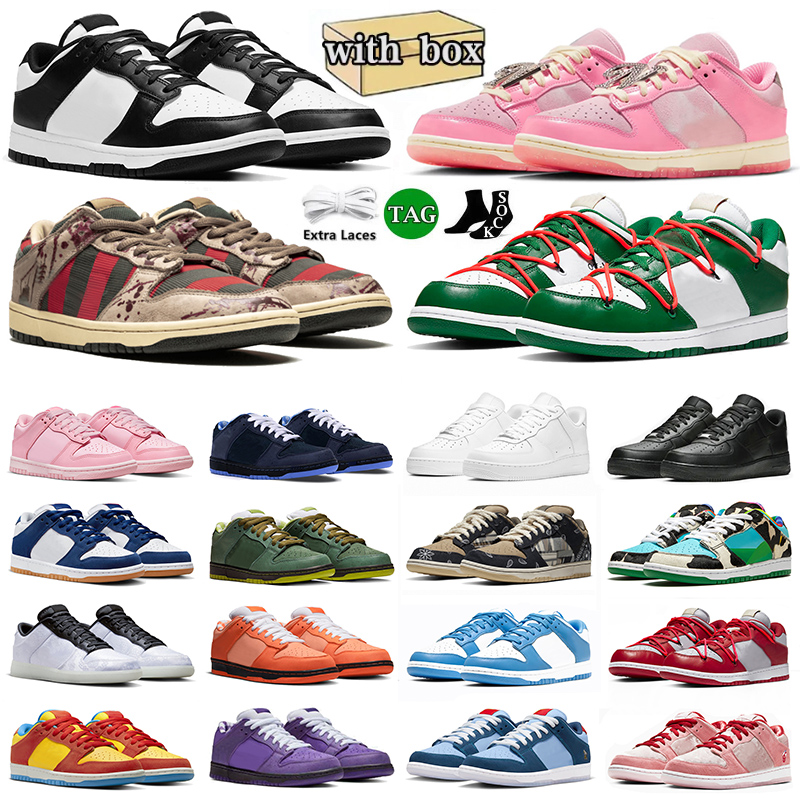 Sneaker With Box Panda Low Designer Shoes Casual Man Womens Purple Lobster Blue Triple Pink Why So Sad StrangeLove Dodgers Black White Plate-forme Big Size Trainers