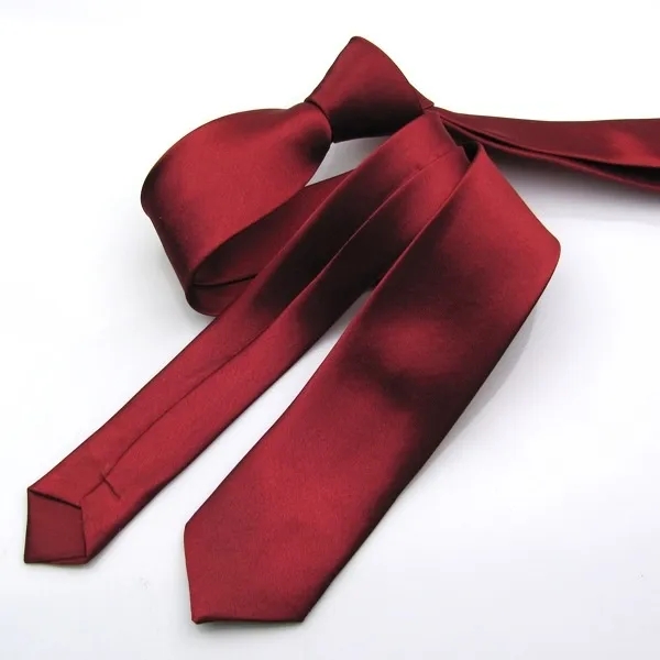 Wedding Accessories Slim Skinny Tie for Men Jacquard Woven Solid Champagne Red Purple Blue Ties Wedding Groom Ties