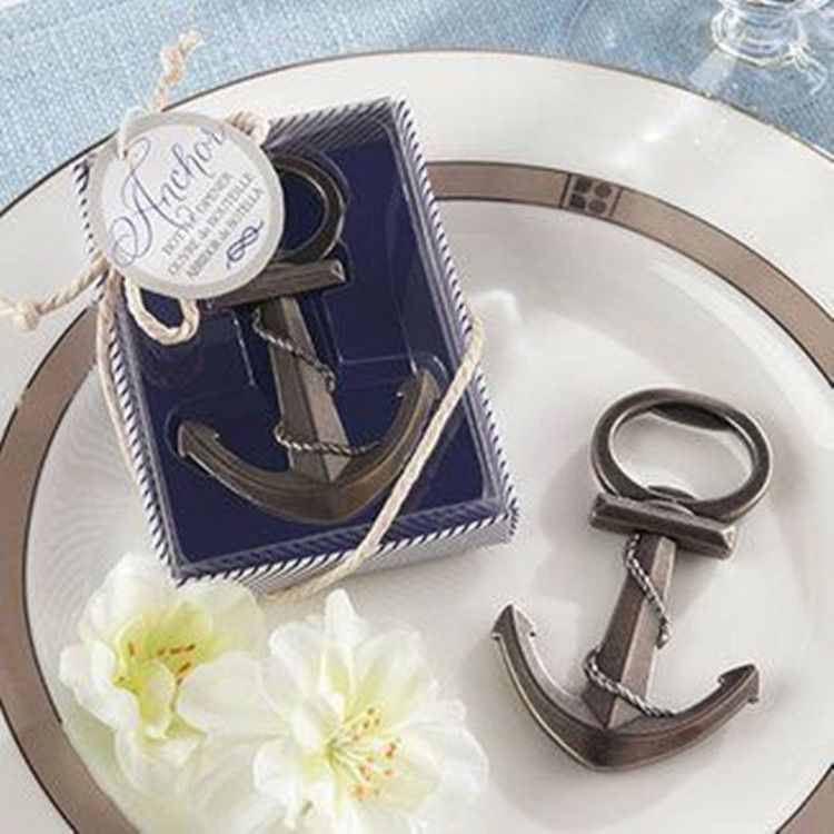 Fast DHL 100pcslot Beach favor Anchor Bottle Opener Shower Wedding Party Gifts Gift ZZ