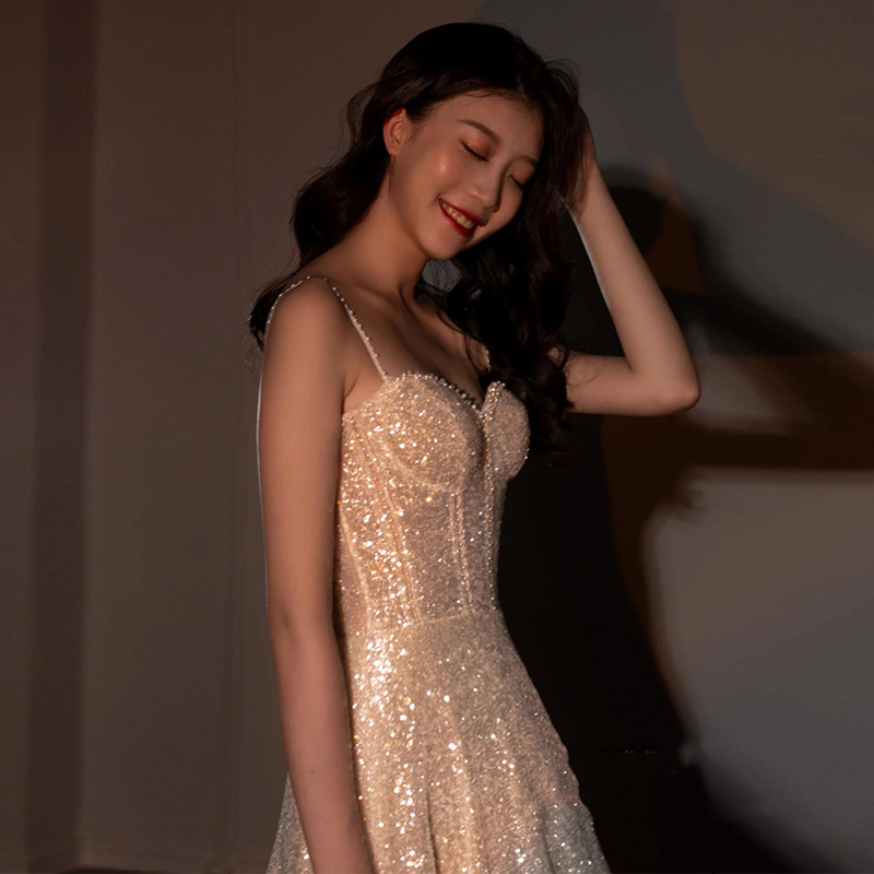 2023 Plus Size A Line Dresses Strap Shiny Bling Appliques Lace Wedding Illusion Long Train Boho Bridal Dress Vestido Noiva Beaded Court Princess Gowns