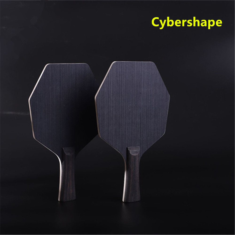 Table Tennis Raquets Cybershape Hexagon Pure Wood Bony Material Blade 5 Layers Popla Racket For Trainning 230911