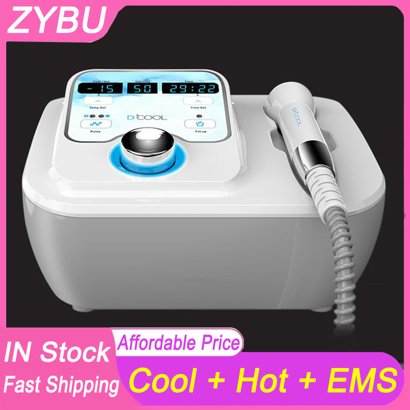 Portable Skin cooling facial mesotherapy electroporation machine hot/cold hammer d cool machine for salon spa use anti puffiness aging winkle removal