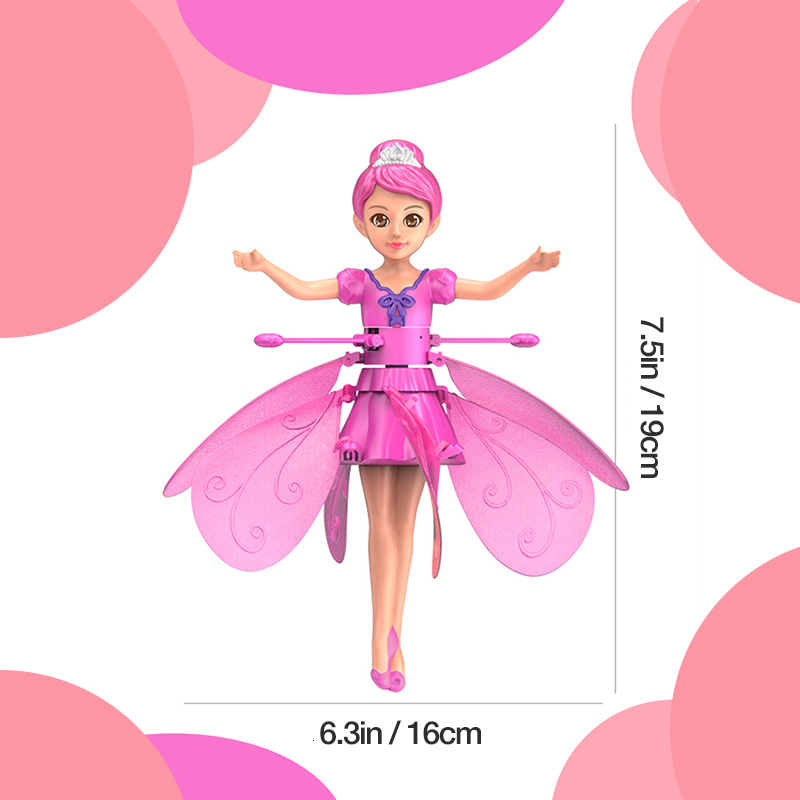 Intelligence toys Magic Flying Fairy Princess Doll Sky Dancers Infrared Induction Control Toy Toys for Girls 230911