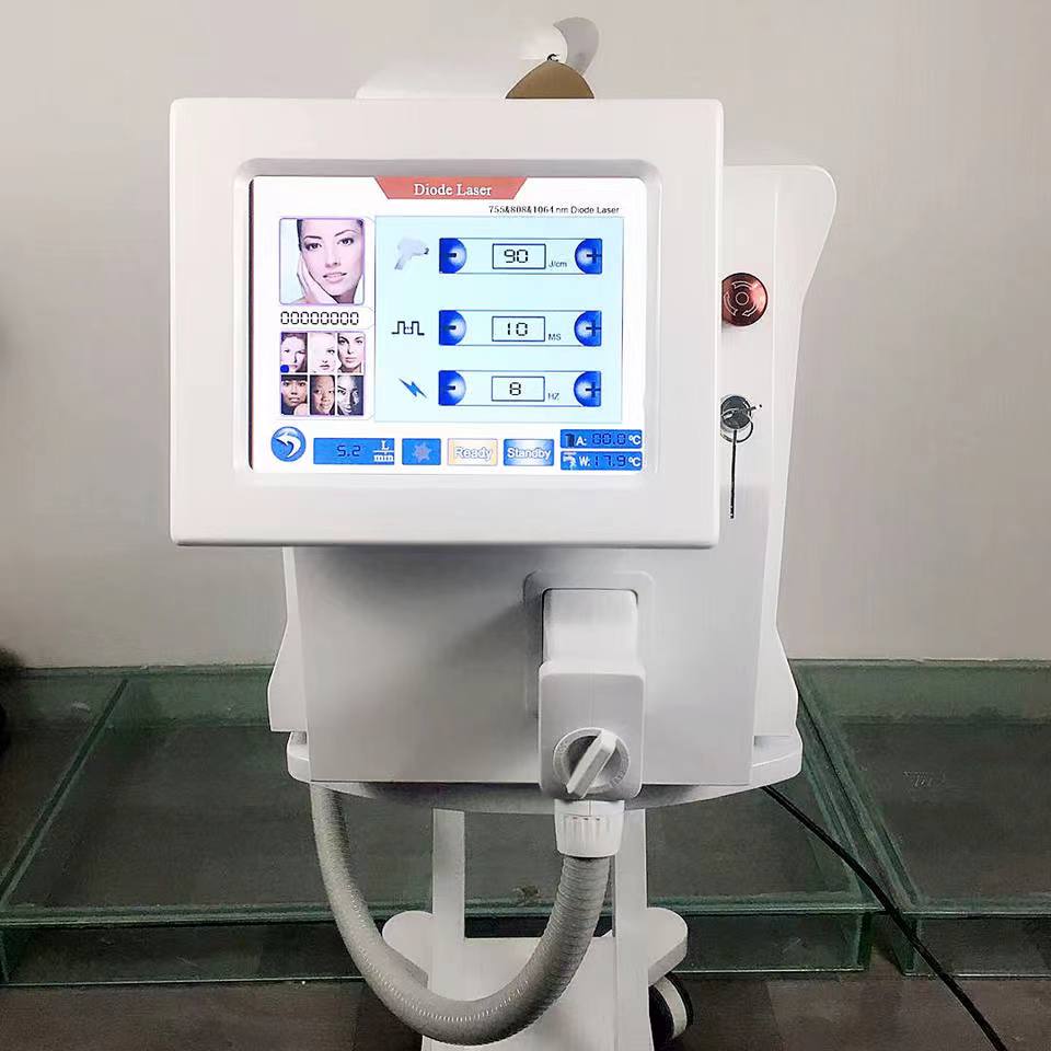 Led Display Advanced Colling Technology Permanent Diode Laser Hair Removal 808 Laser Diode 3 Wavelengths Hair Remover Machine Comfortable