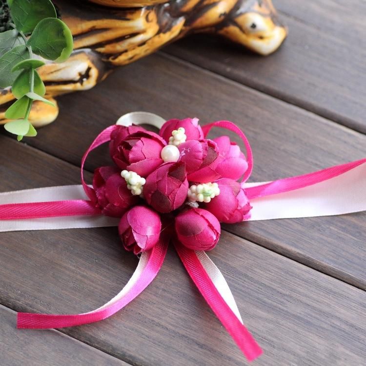Wedding favors wedding decorations wedding flowers artificial flower wrist corsage bridesmaid hand wrist sisters ZZ