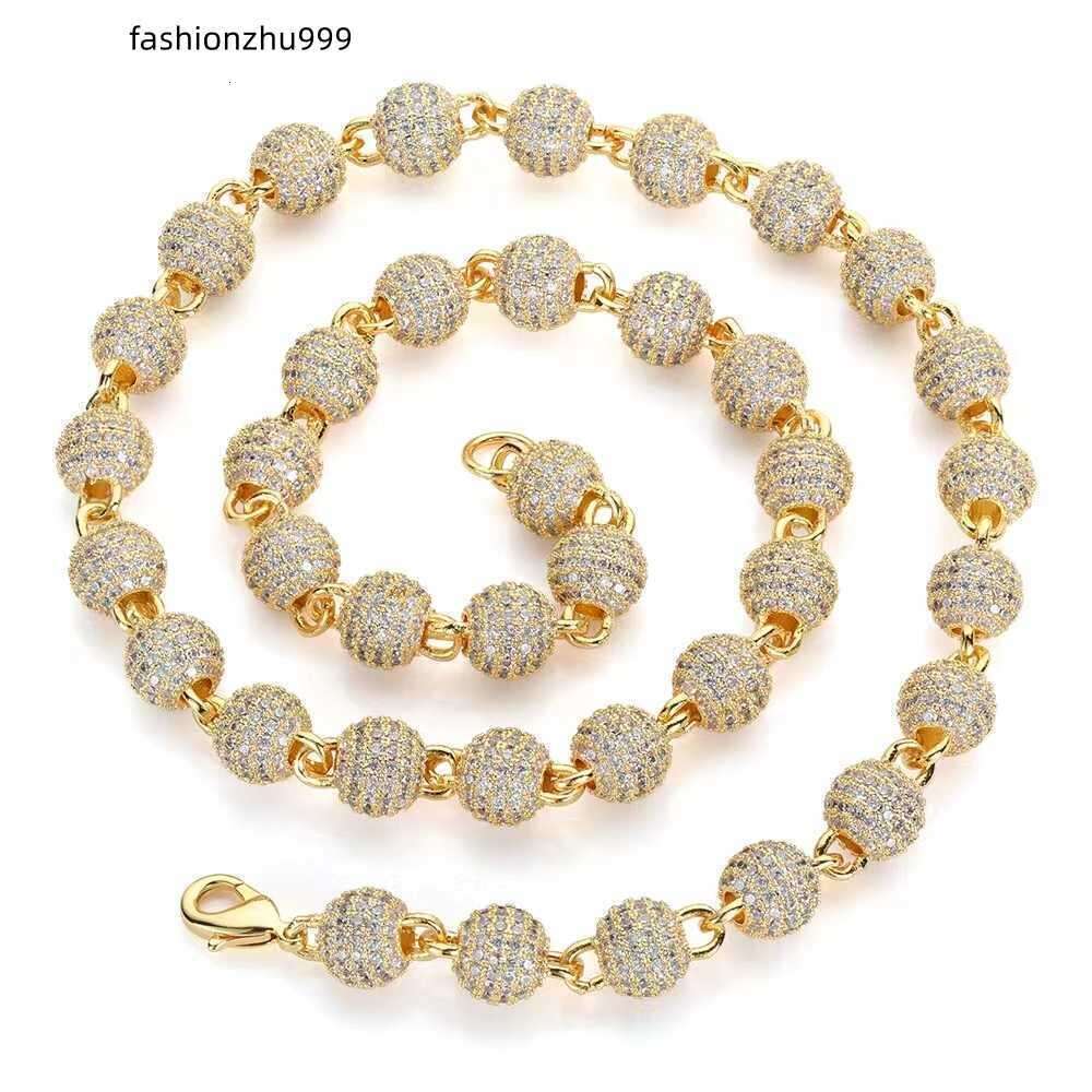 necklace moissanite chain Factory Wholesale Ball 925 Sterling Silver Iced Out VVS Diamond Cuban Link Hip Hop