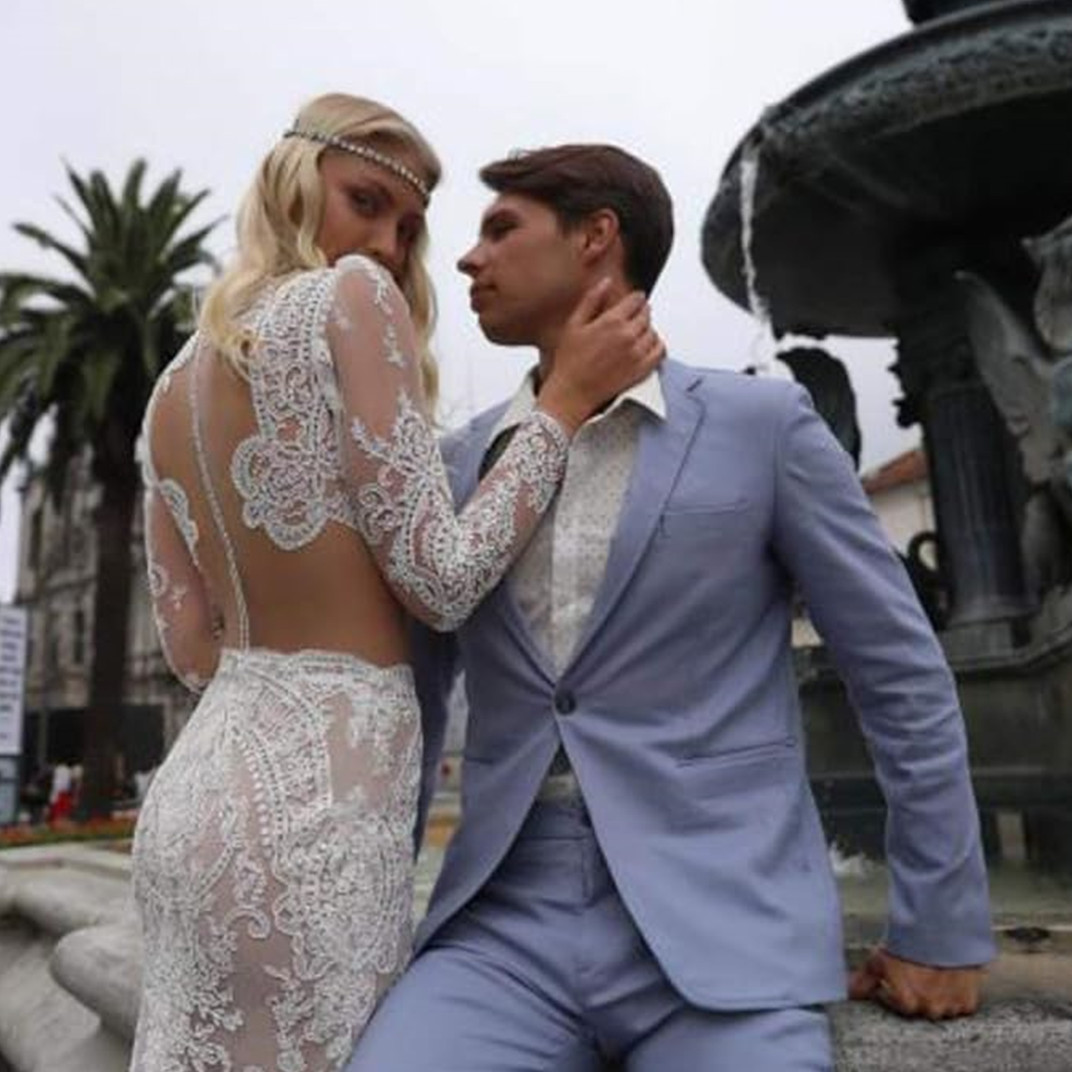 Plus size Wedding Dresses Luxury Long Sleeve Bridal Gown Full Lace Vestidos De Noiva Custom Made