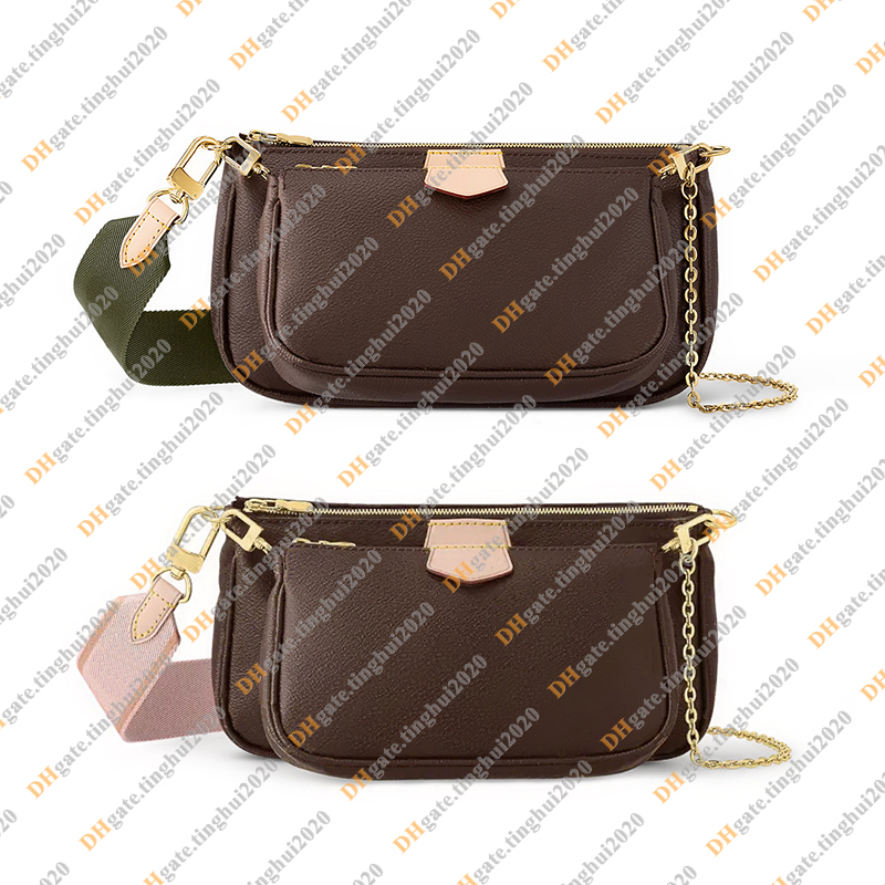 Ladies Fashion Casual Designe Luxury Multifunctional Five-In-One Crossbody Shoulder Bag Tote Handbag Messenger Bag TOP Mirror Quality M44813 M44840 Pouch Purse