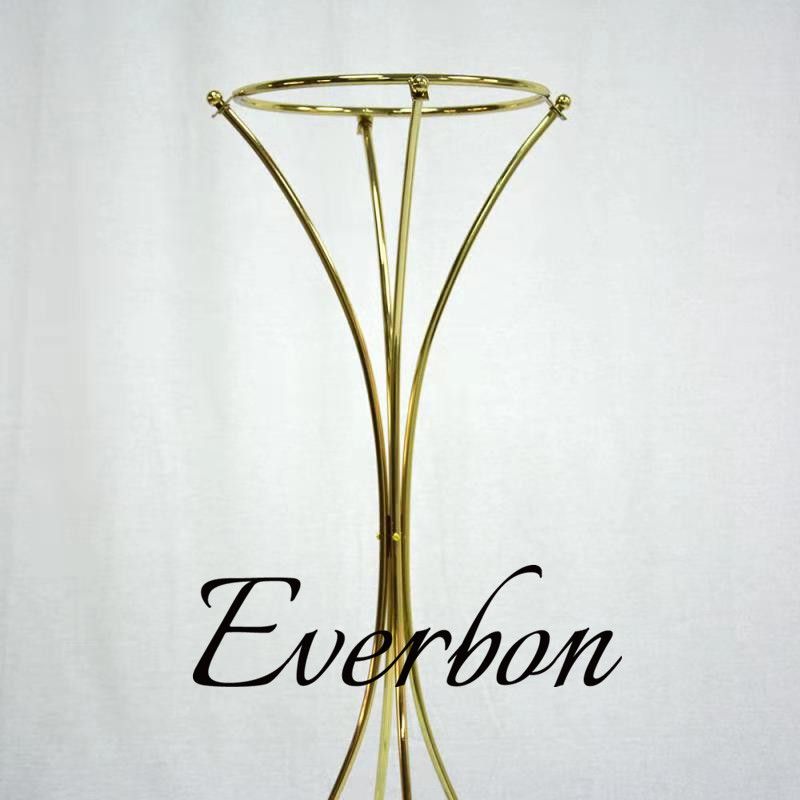 Vases 10pcsGold Metal Flower Vase Gold Stand Centerpieces For Table Wedding Geometric Tall Backdrop Stands ZZ