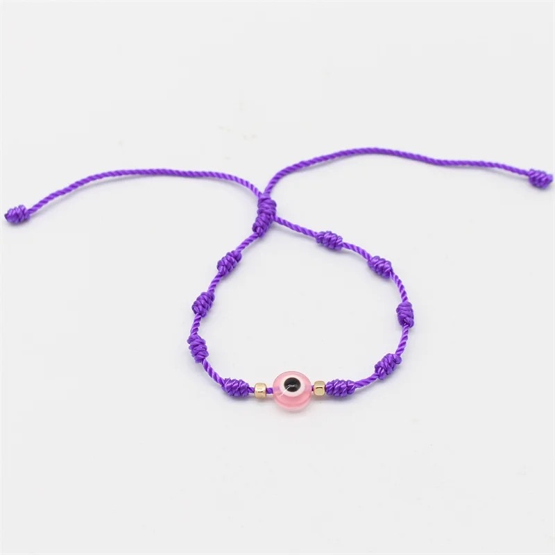 Turkish Blue Evil Eye Bracelets Women Men Couples Handmade Braided Lucky Red tie a knot Rope Bracelet