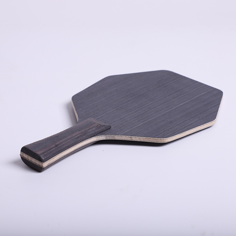 Table Tennis Raquets Cybershape Hexagon Pure Wood Bony Material Blade 5 Layers Popla Racket For Trainning 230911