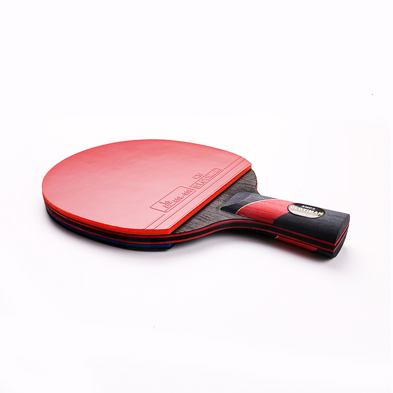 Table Tennis Raquets High quality carbon bat table tennis racket with rubber pingpong paddle short handle rackt long offensive 230911