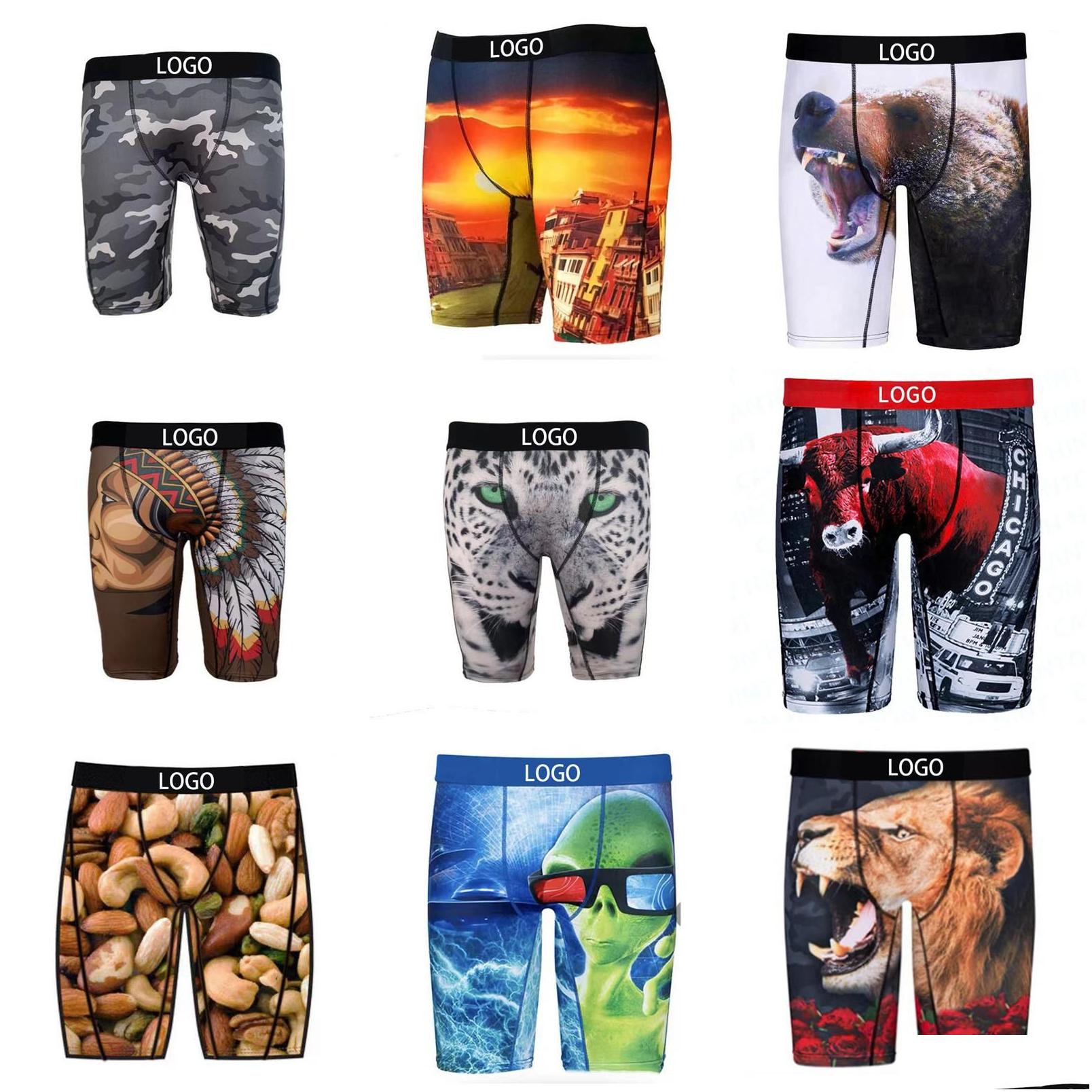 Underpants Men Underwear Designer Sexy Mens Boxers For Cueca Boxer Ropa Interior Hombre Vintage Gay Shorts Us Size Drop Delivery Appa Dhaui