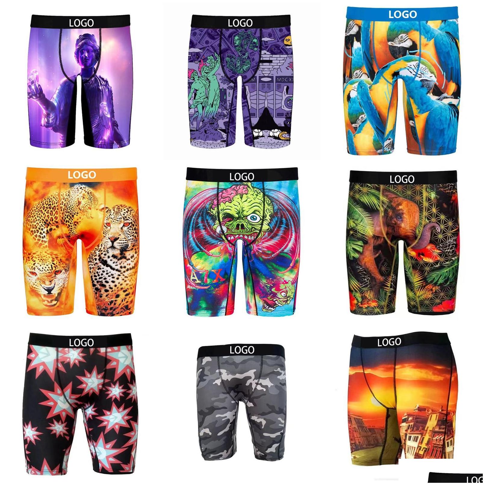 Underpants Men Underwear Designer Sexy Mens Boxers For Cueca Boxer Ropa Interior Hombre Vintage Gay Shorts Us Size Drop Delivery Appa Dhaui