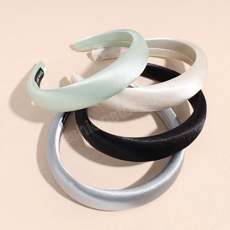 New Fashion Headband For Women Top Quality Solid Color Hairband Soft Sponge Turban Autumn Hair Accessories