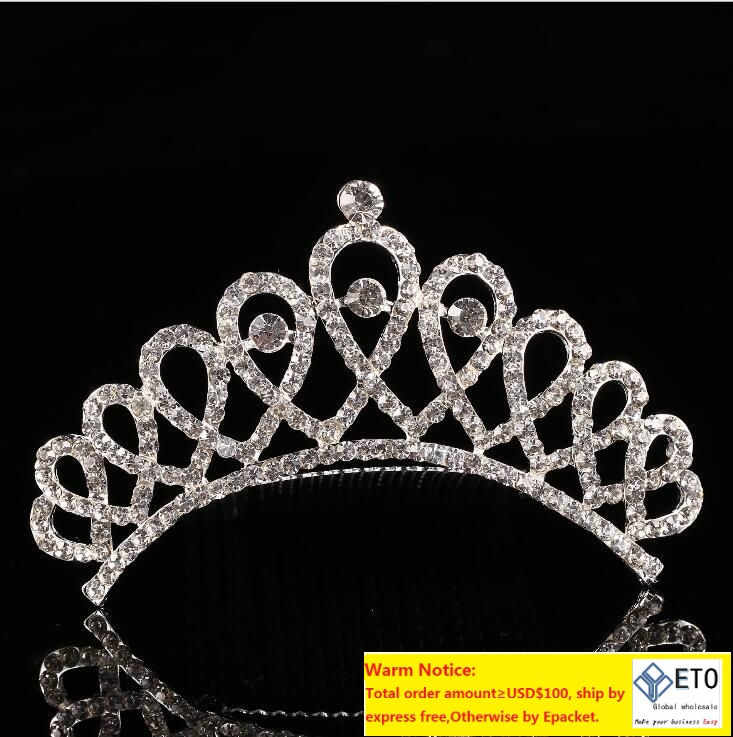 Wedding Tiara Crystal Bridal Tiara Crown Silver Color Tiaras Wedding Accessories Headpieces ZZ