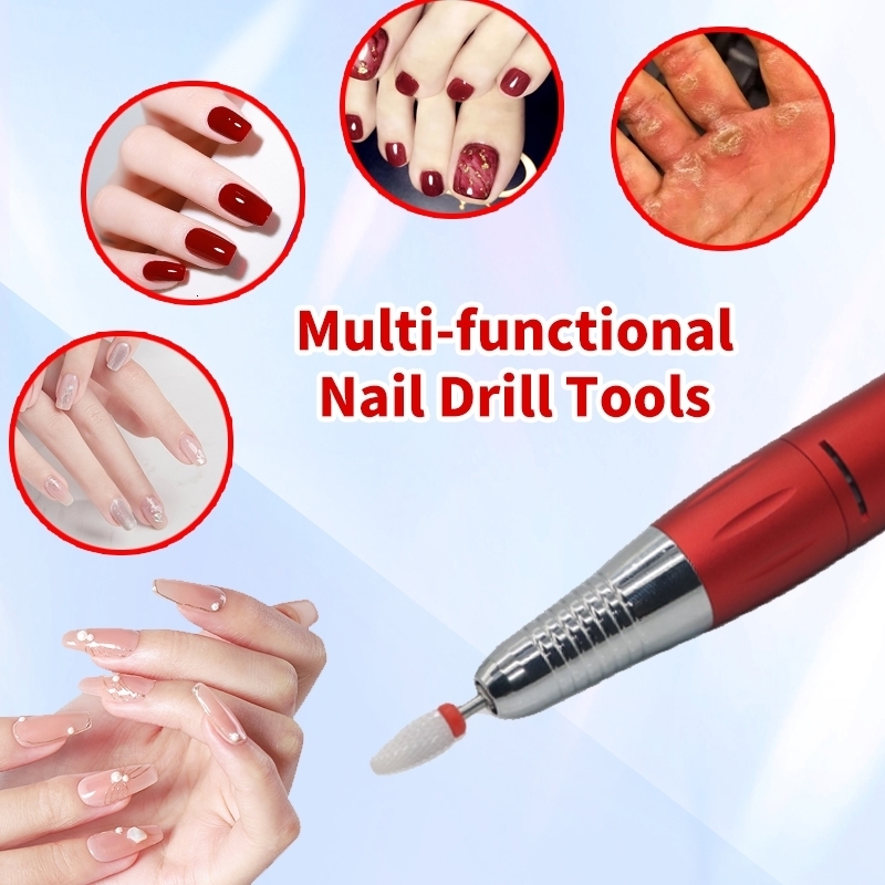 Nail Manicure Set 35000RPM Electric Machine USB Drill For Acrylic Gel Polish Professional Efile Milling Files Salon Tool 230909