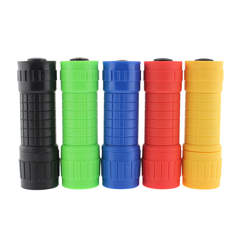 9LED Light Flashlight Portable Zoom Waterproof Flashlight 5 Colors
