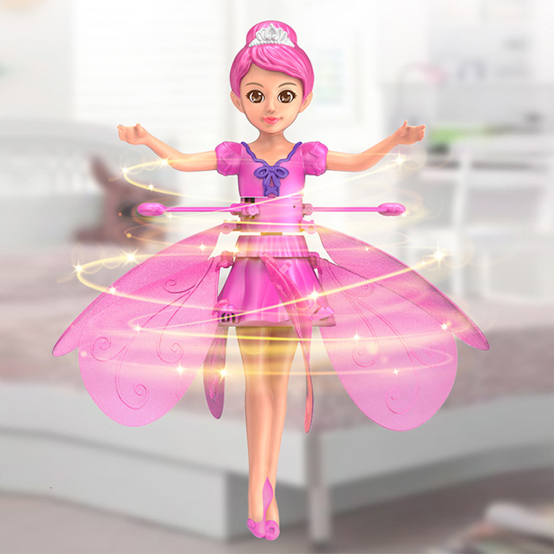 Intelligence toys Magic Flying Fairy Princess Doll Sky Dancers Infrared Induction Control Toy Toys for Girls 230911