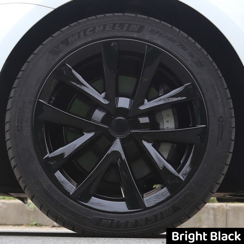 4PCS Wheel Cap For Tesla Model 3 18-Inch Wheel Cover Performance Replacement Wheel Hub Cap Full Rim Cover for Wheels Accessories