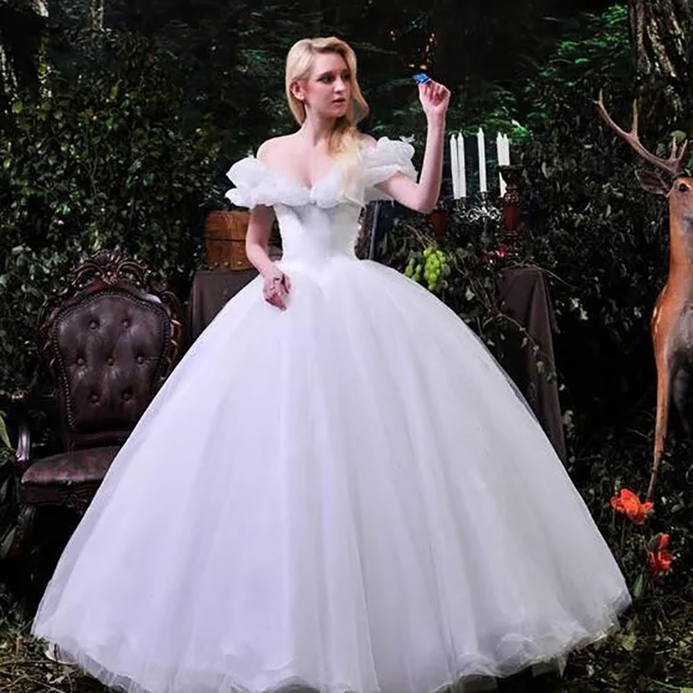 Ball Gown Wedding Dresses White Bridal Gowns Formal Tulle Plus Size Ivory New Custom Lace Up Zipper Sweetheart Sleeveless Pleat