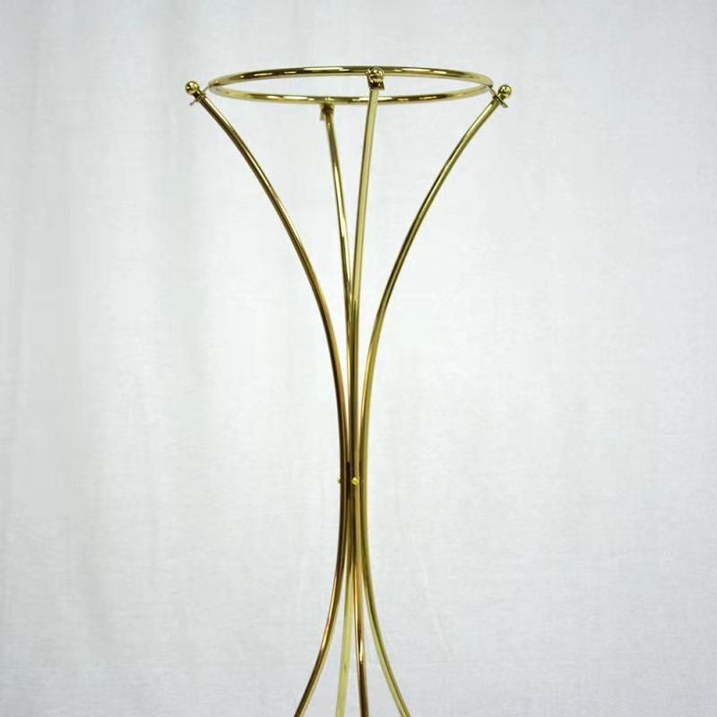 Vases 10pcsGold Metal Flower Vase Gold Stand Centerpieces For Table Wedding Geometric Tall Backdrop Stands ZZ