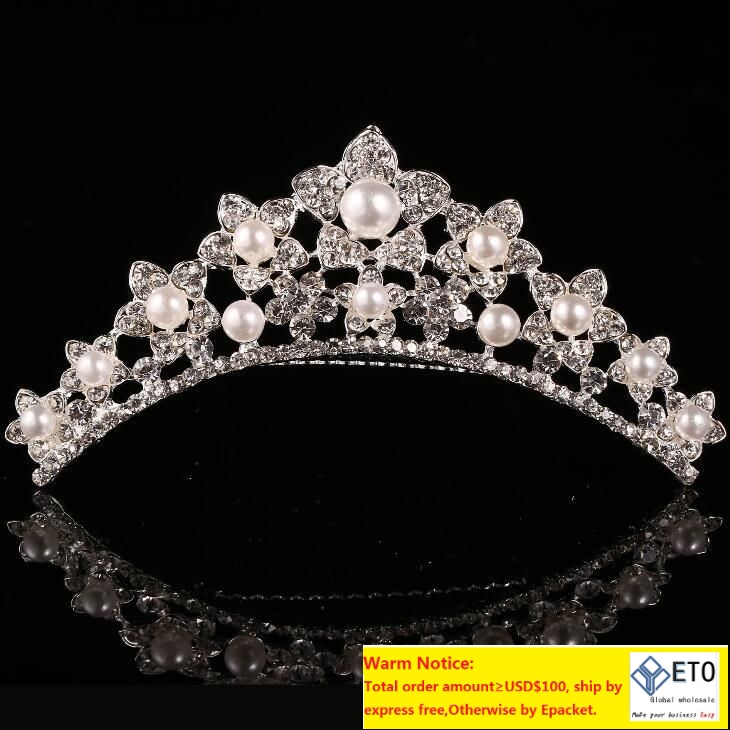 Wedding Tiara Crystal Bridal Tiara Crown Silver Color Tiaras Wedding Accessories Headpieces ZZ