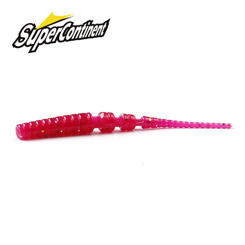 Baits Lures Supercontinent Fishing Soft Worm Ice Bait Polaris Sinking Lure Pesca Tackle 230911