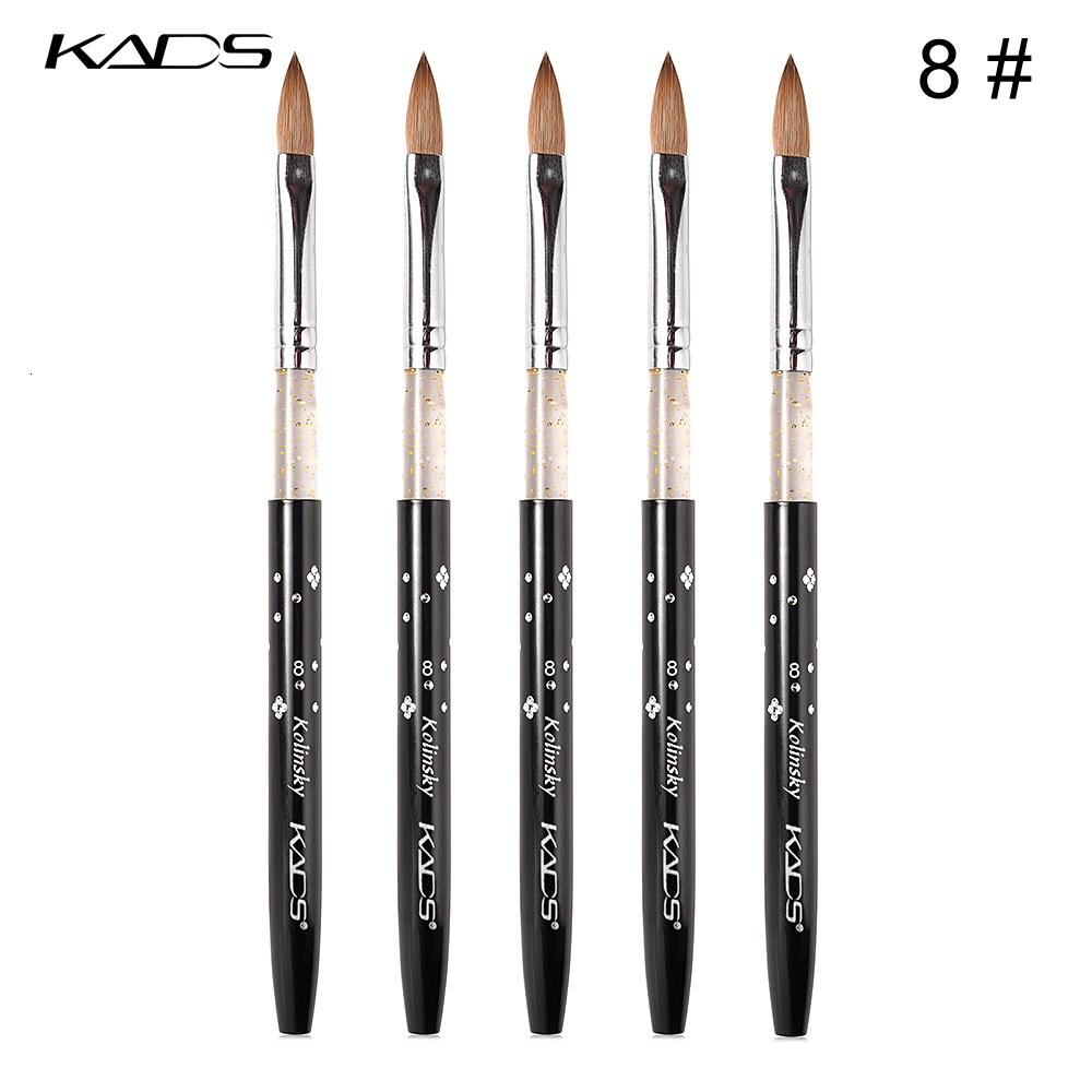 Nail Brushes 5pcspack Black size 8 Acrylic Brush Polish Tools For Gel DIY Drawing Painting Pen 230909