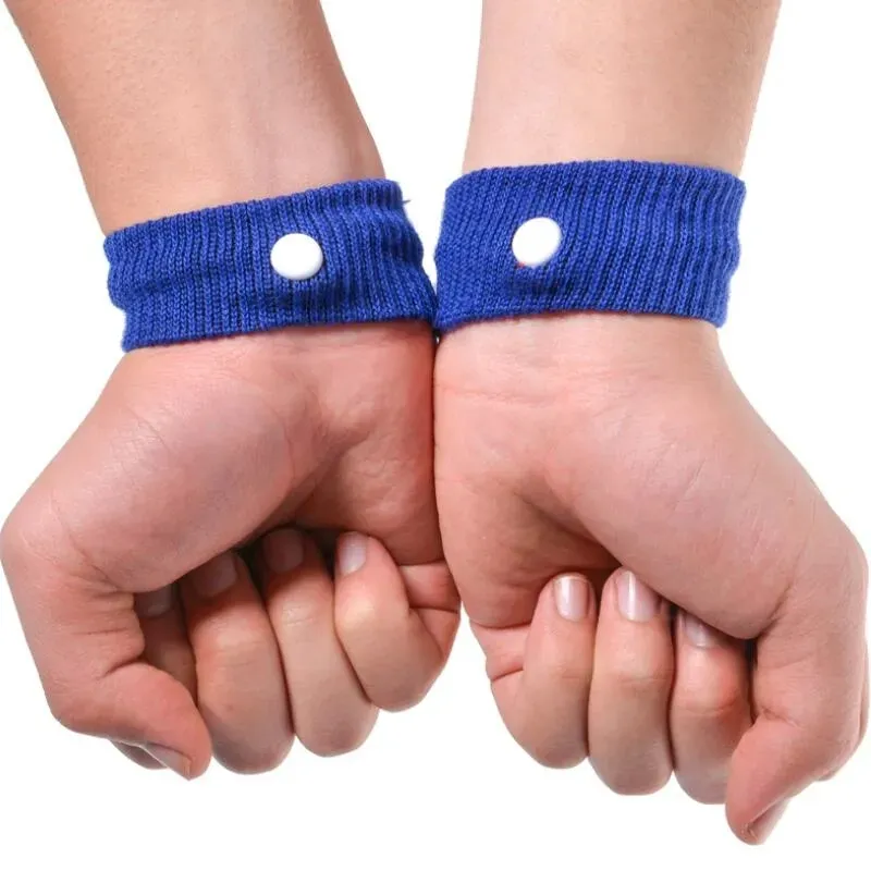 Anti Nausea Wrist Support Sports Cuffs Safety Wristbands Carsickness Seasick Anti Motion Sickness Motion Sick Wrist Bands ZZ