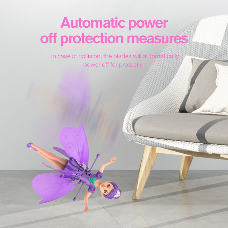 Intelligence toys Magic Flying Fairy Princess Doll Sky Dancers Infrared Induction Control Toy Toys for Girls 230911