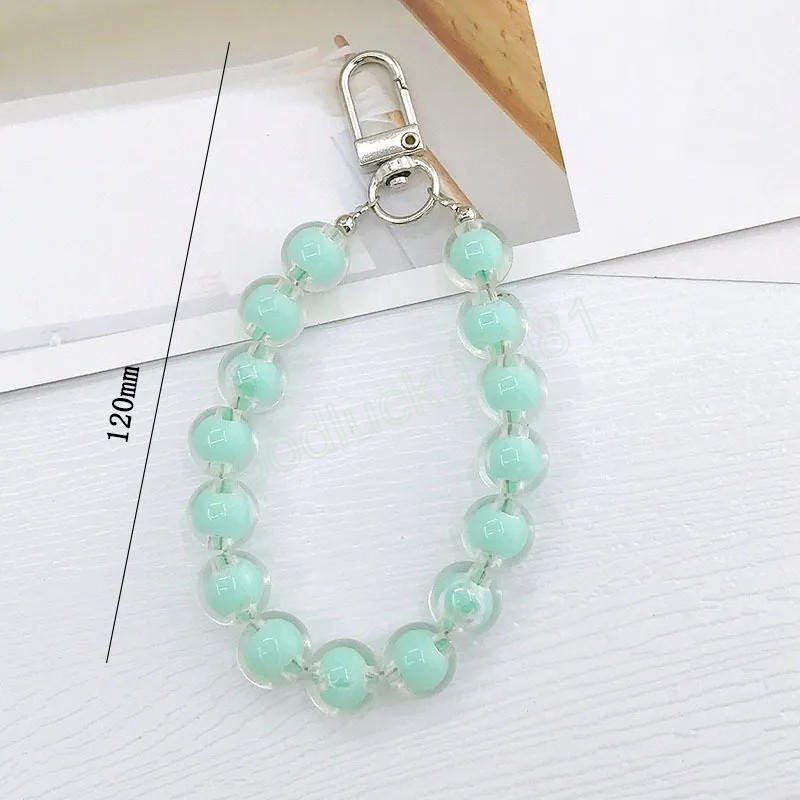 Acrylic Crystal Beads Mobile Phone Chain Straps Anti-Lost Lanyard For Women Jewelry Chain Wrist Strap Rope New