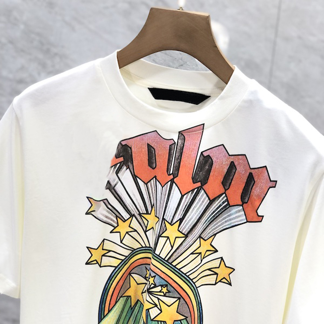 2023 Men's Shirts Designer T Shirt Cotton Round Neck Printing Quick Drying Anti Wrinkle Men Spring Summer High Loose Trend Short Sleev