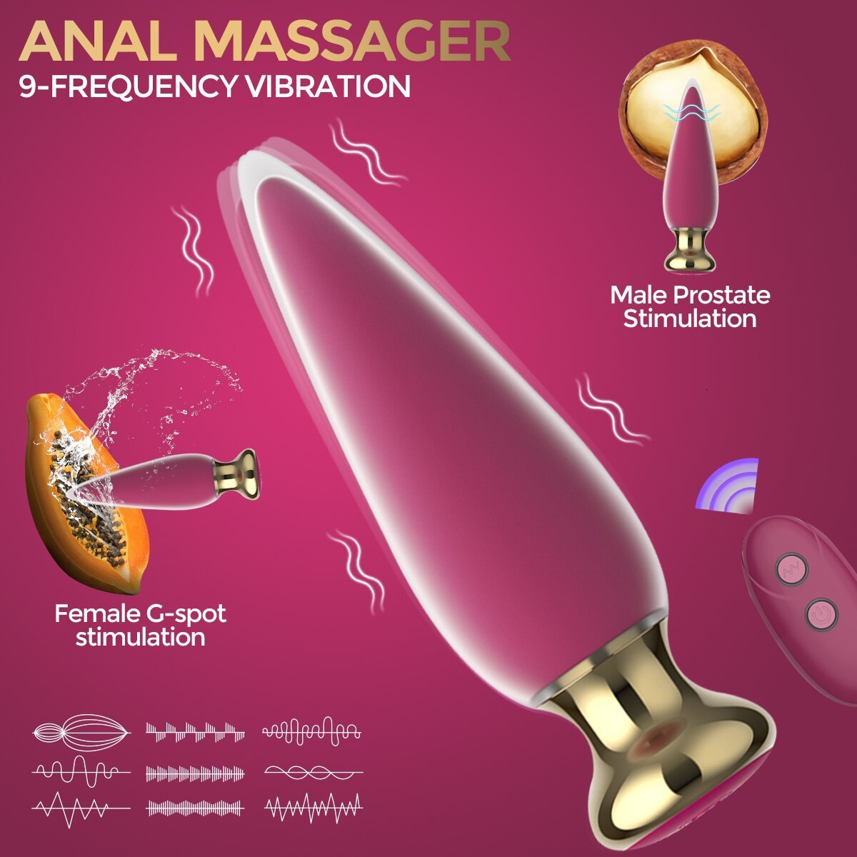Vibrators Heseks Wireless Remote Anal Vibrator Sex Toy For Men Women Plug Male Prostate Massage Vagina G Spot Dildo Anus 230911