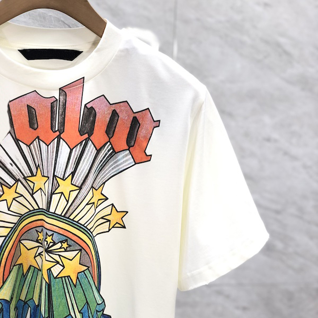 2023 Men's Shirts Designer T Shirt Cotton Round Neck Printing Quick Drying Anti Wrinkle Men Spring Summer High Loose Trend Short Sleev