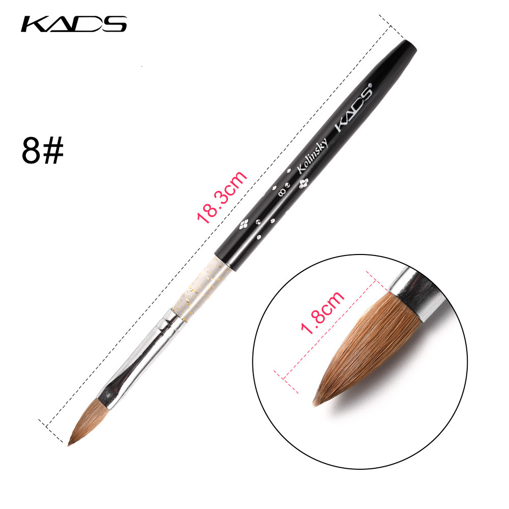 Nail Brushes 5pcspack Black size 8 Acrylic Brush Polish Tools For Gel DIY Drawing Painting Pen 230909