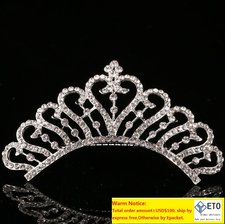 Wedding Tiara Crystal Bridal Tiara Crown Silver Color Tiaras Wedding Accessories Headpieces ZZ