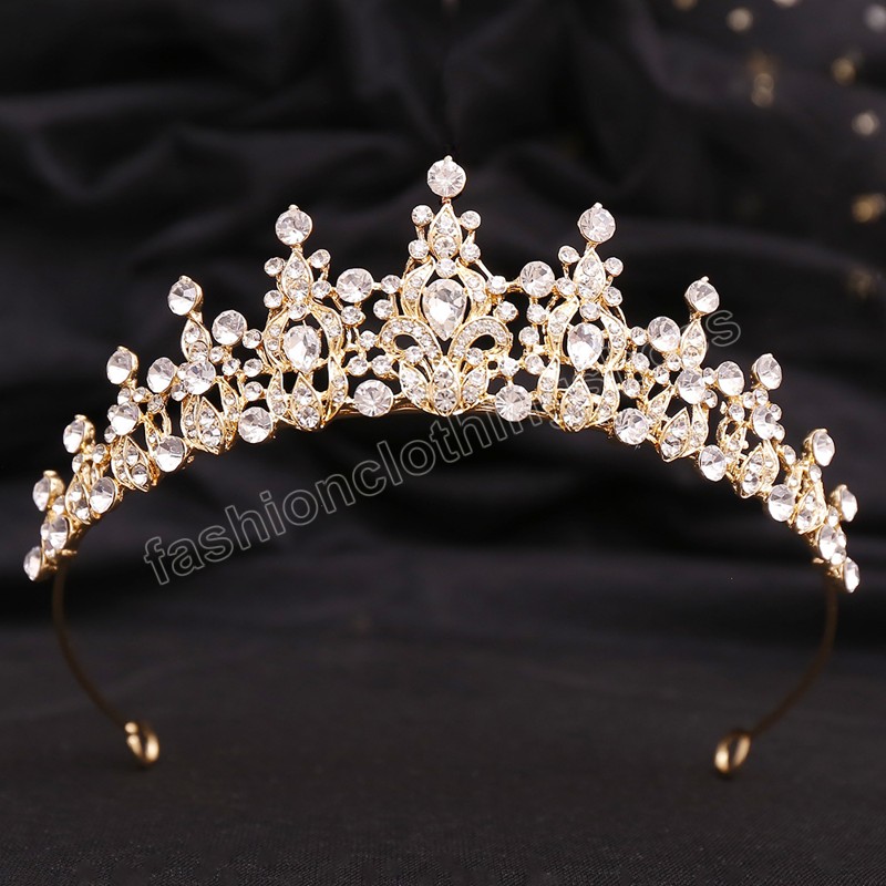 Wedding Bridal Dress Crystal Small Crown For Women Girls Simple Korean Tiaras Crown Hair Dress Jewelry Accessories