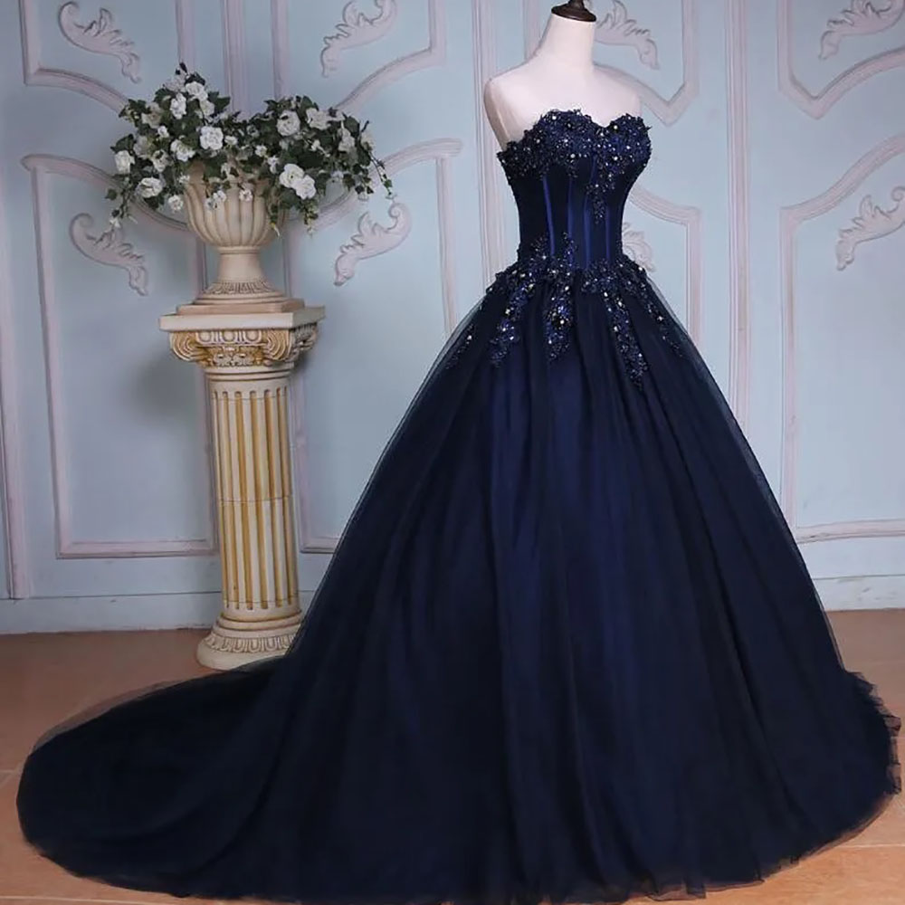 Ball Gown Wedding Dresses Bridal Gowns Formal New Custom Plus Size Lace Up Zipper Sweetheart Sleeveless Crystal Beaded Applique Tulle