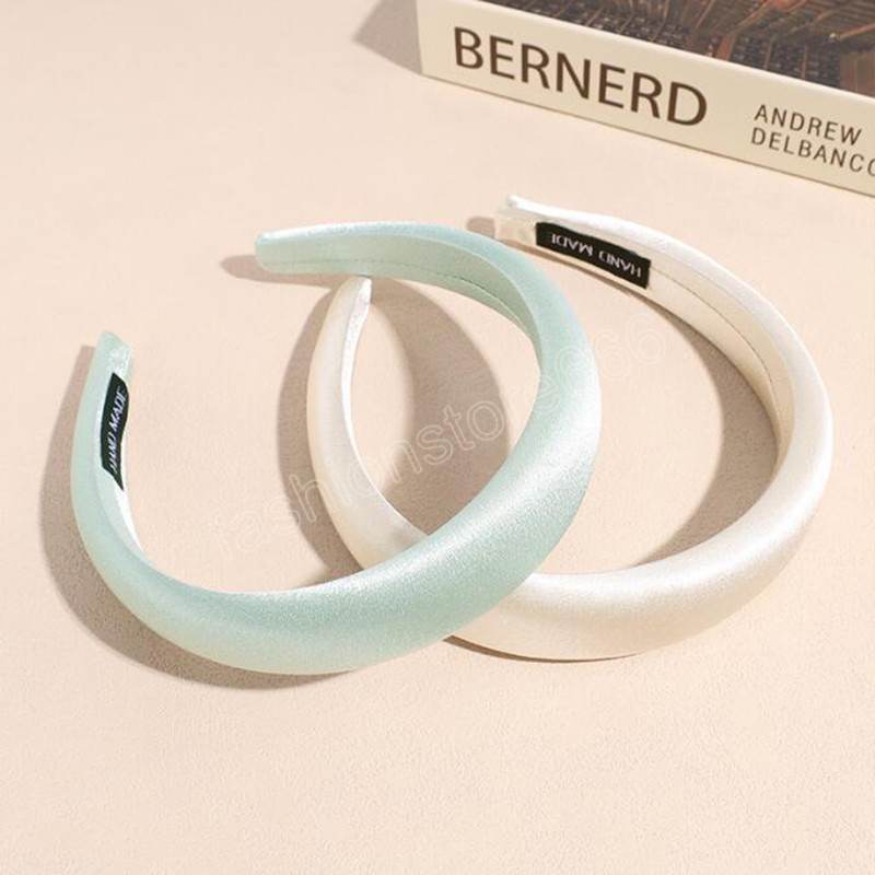 New Fashion Headband For Women Top Quality Solid Color Hairband Soft Sponge Turban Autumn Hair Accessories