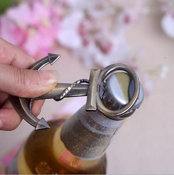 Fast DHL 100pcslot Beach favor Anchor Bottle Opener Shower Wedding Party Gifts Gift ZZ