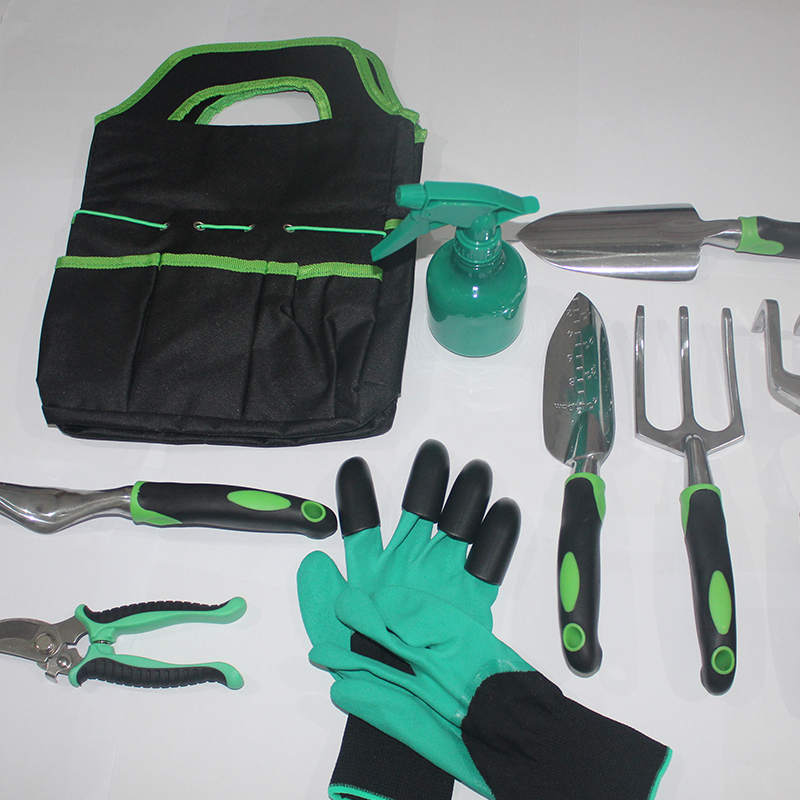 horticultural Set Garden Tools 9-piece Set Aluminum Alloy Garden Tools Set Bicolor Handle Flower Spade