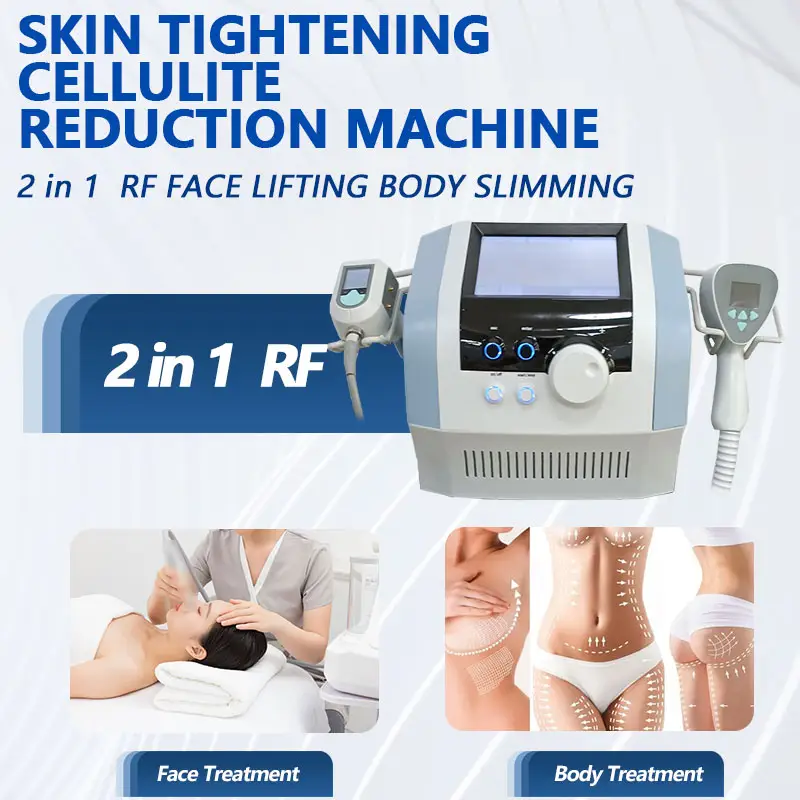 2026 New Design 2 In 1 RF + Ultrasound Cavitation RF Slimming Machine For Skin Tightening Body Slimming Device
